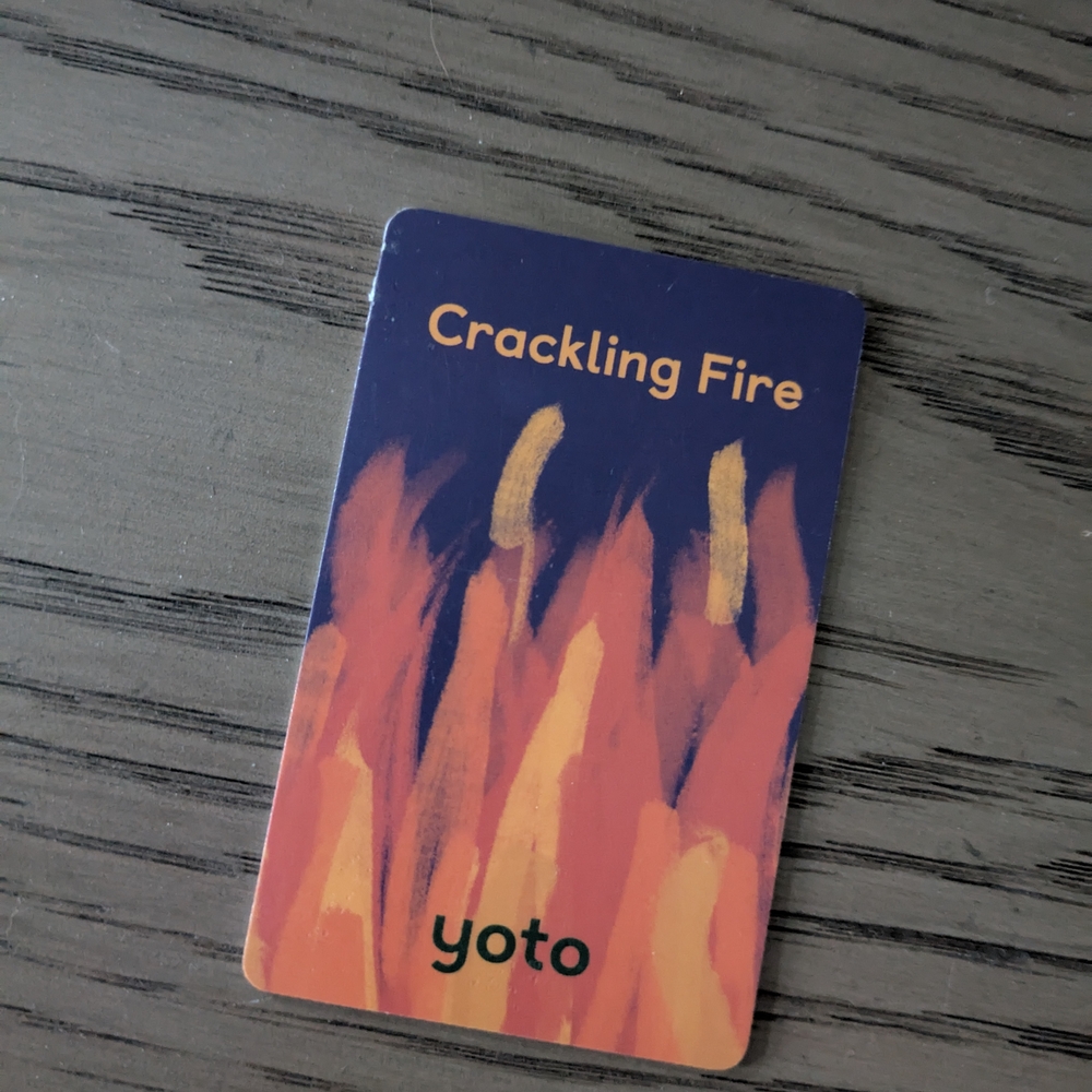 Yoto Player Card: Crackling Fire
